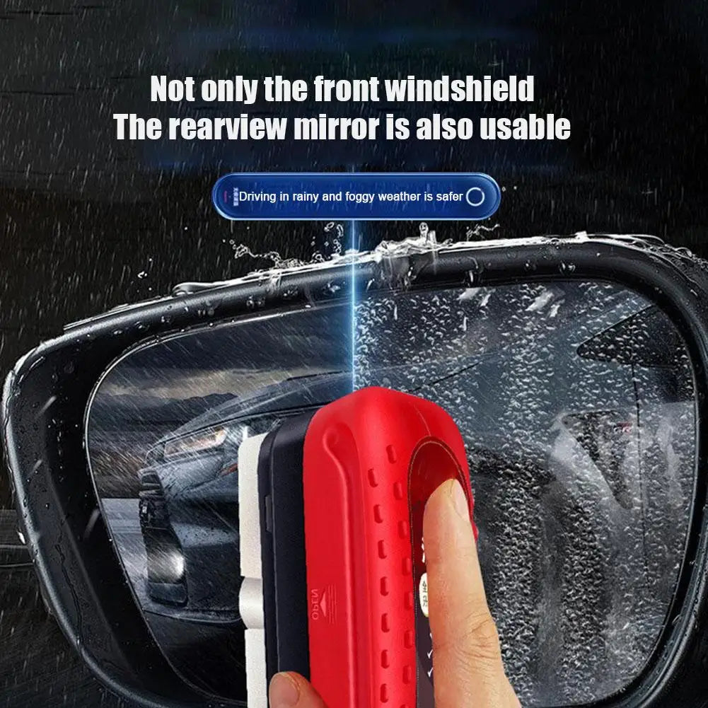 Car Glass Oil Film Remover Automotive Glass Sponge Cleaning Brush Front Inner Windshield Glass Oil Film Cleaner For Car Cleaning